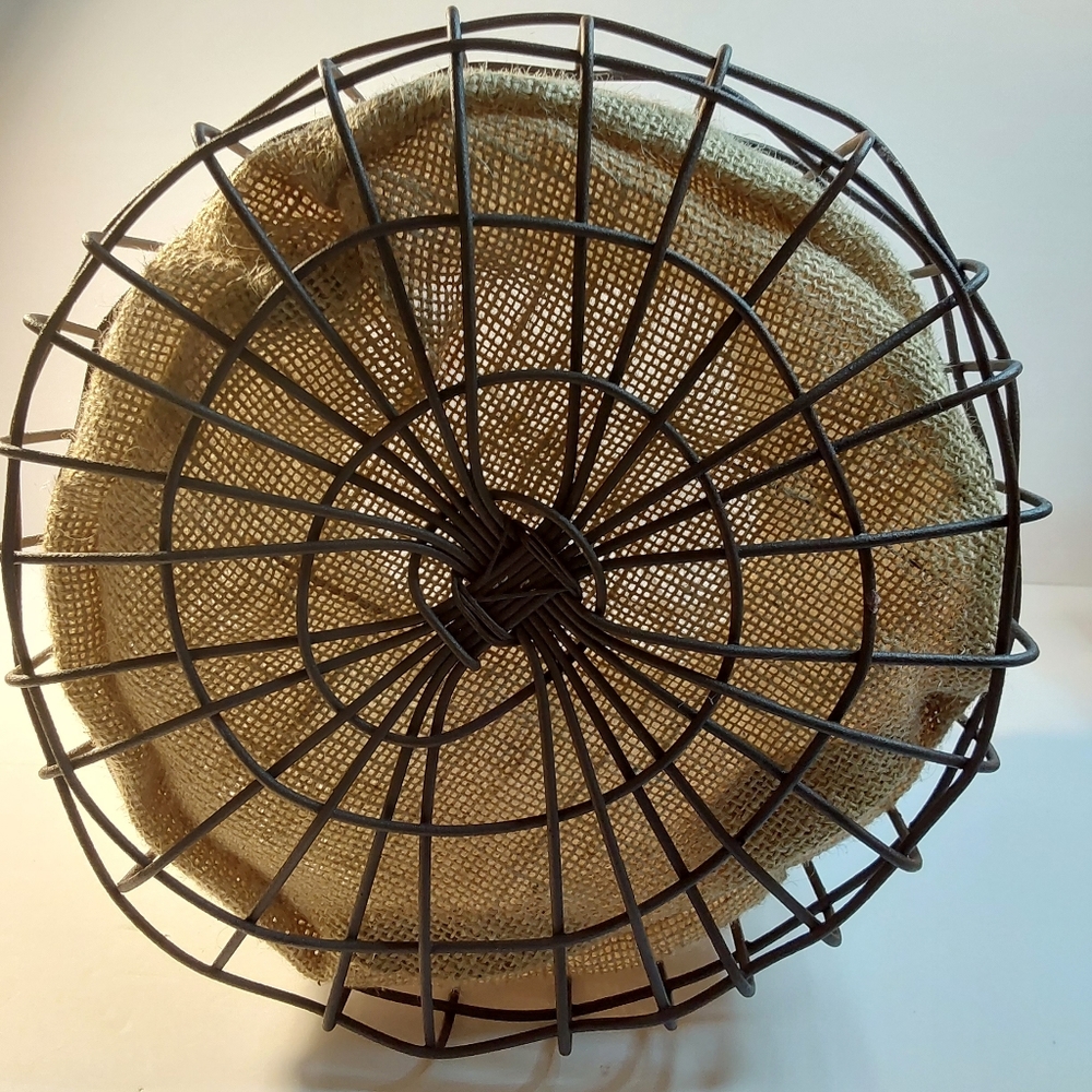 Wire Basket Burlap Lining - Picture 6 of 11